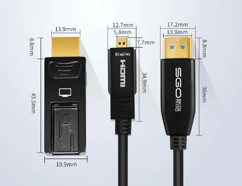 Микро HDMI оптический кабель 4K 60Hz HDMI кабель 2,0 папа-папа HD кабель 18 Гбит/с для HD tv Box HDR компьютерный проектор черный