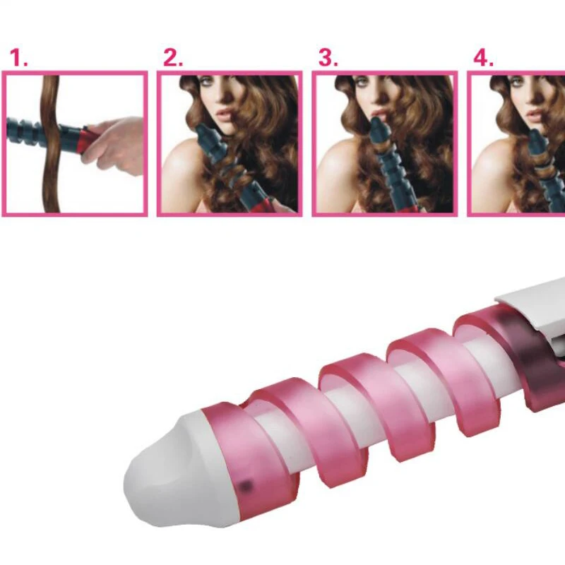 Электрические керамические спиральные щипцы для завивки волос палочка в салонах