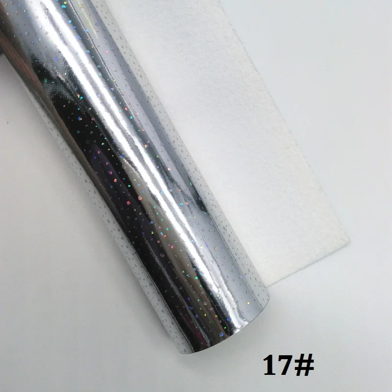 Glitterwishcome 21X29 см A4 размер винил для бантов Радужное тиснение Алмазная кожа Fabirc искусственная кожа листы для бантов, GM300A - Цвет: 17