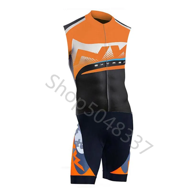 NW триатлон костюм для велоспорта Skinsuit Быстросохнущий без рукавов Велоспорт Джерси Мужская велосипедная Одежда Майо ciclismo hombre