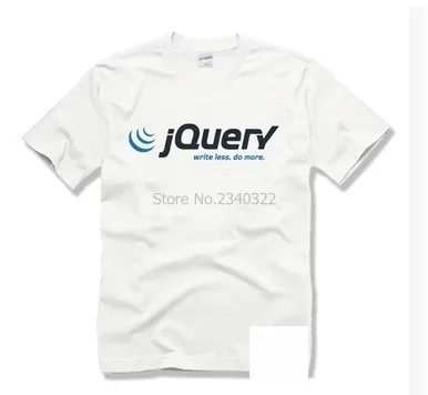 Новинка (JS) футболка с короткими рукавами и надписью Framework language jquery | Мужская
