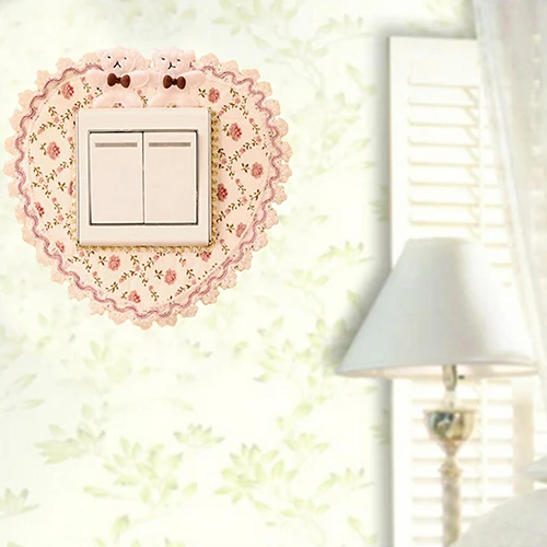 Новое поступление бытовой цветок ткани кружева любовь переключатель