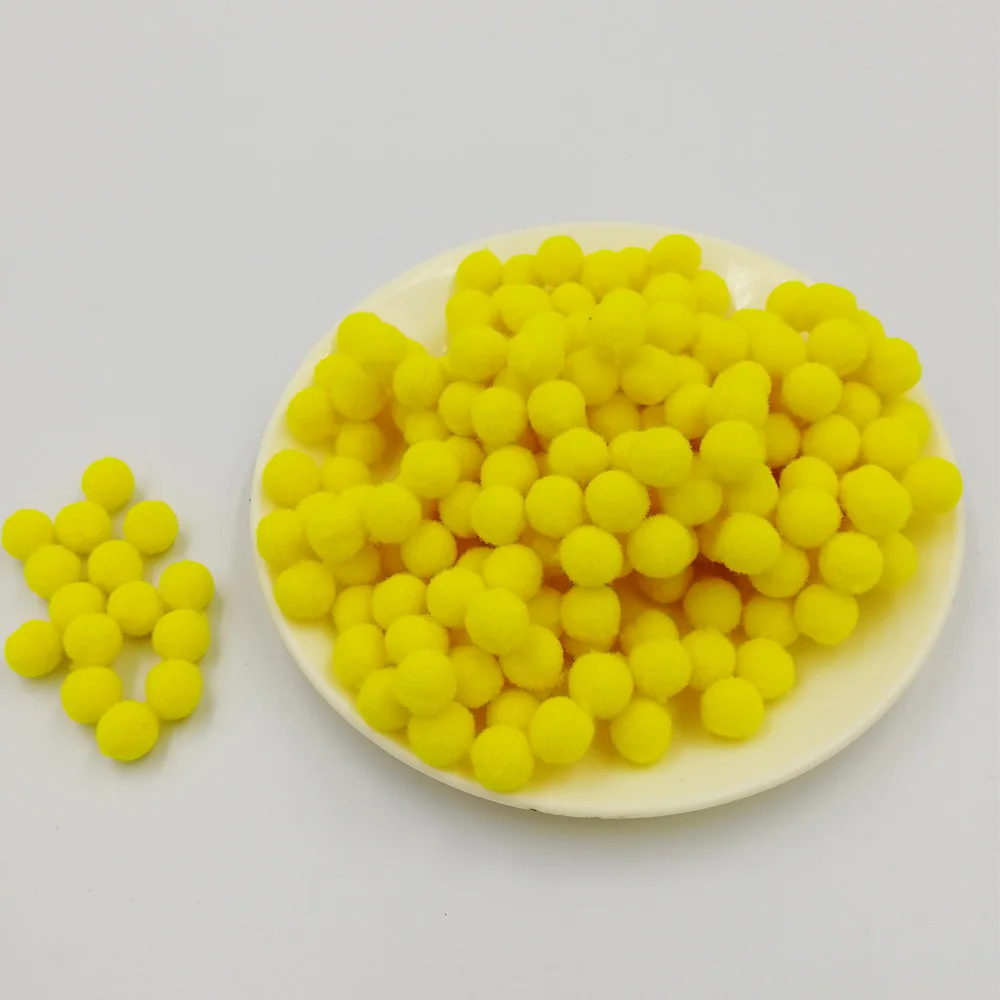 100 шт. 10/15/20/25 мм Мини пышная Нижняя Pom Poms помпонами ручной работы для детей игрушки свадебный Декор DIY товары для шитья и рукоделия