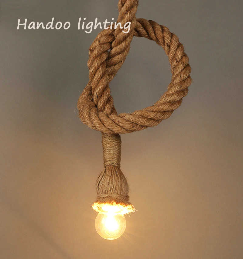 Винтажный Ретро подвесной светильник Эдисона в стиле лофта для гостиной + черная