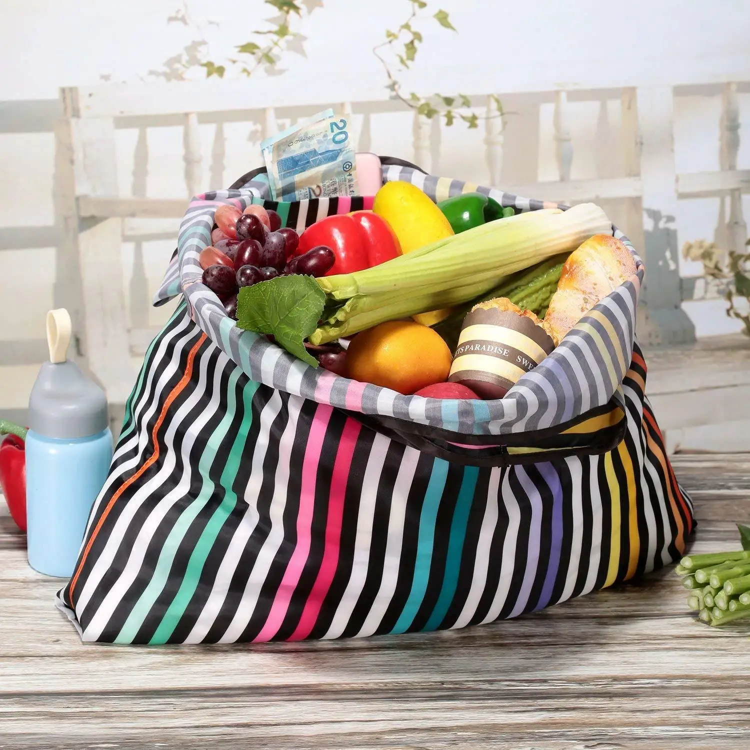 Новинка 2019 женская складная сумка для покупок из переработанного материала