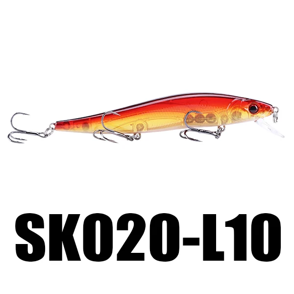 1 Pieces Color L10 SeaKnight SK020 приманка в виде гольяна, 1 шт., приманка для рыбалки, 1,0 м, 11 см, 14 г, Искусственные воблеры в соленой воде, плавающая приманка для рыбалки, 10 цветов - Цвет: 1 Pieces Color L10