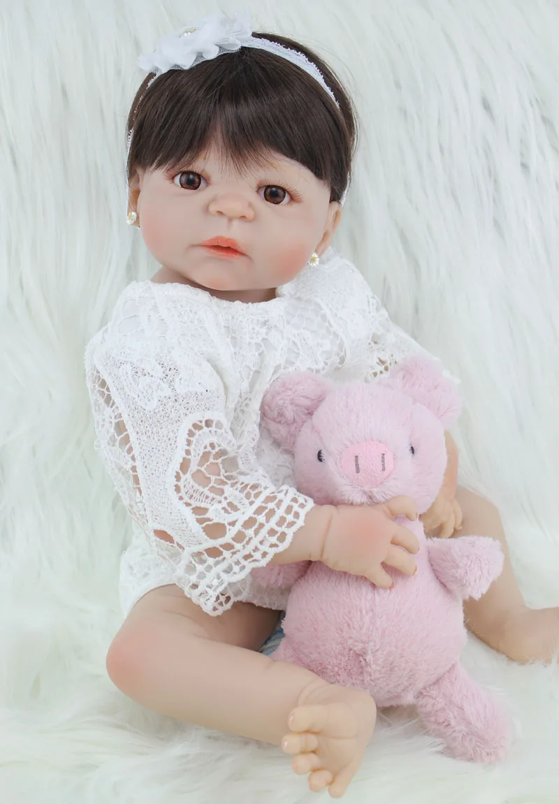 55 см полное тело силикон Bebe Reborn Девочка Кукла Малыш игрушка реалистичные 2" винил принцесса кукла водонепроницаемый подарок на день рождения для девочки