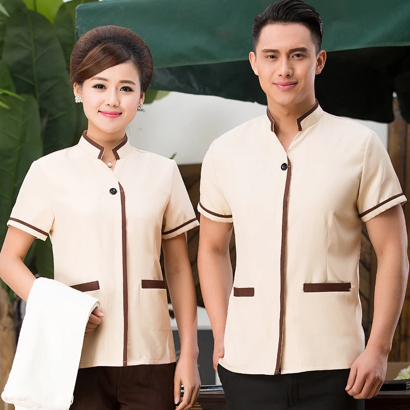 Одежда для уборки полурукав униформа домохозяйки отеля летняя одежда uniforme mujer