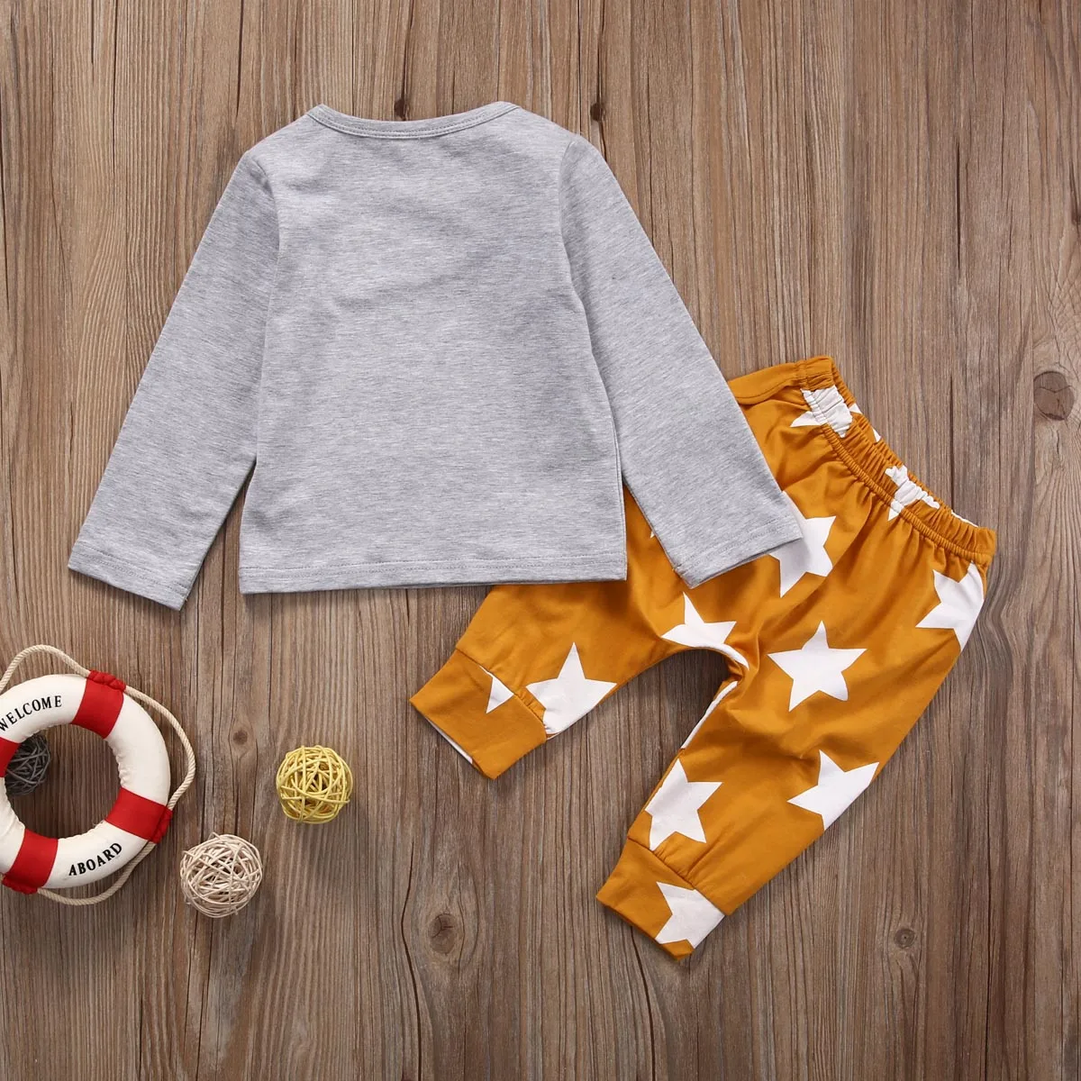 2 шт. Одежда для новорожденных футболка с оленем мальчиков и девочек топы + брюки