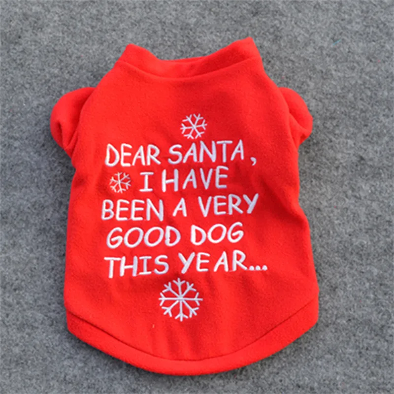 Рождественская Одежда для собак зимняя одежда пальто куртка верхняя с капюшоном
