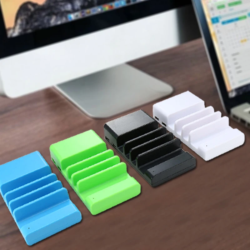 4 USB порты, для мобильных телефонов зарядное устройство дорожная зарядная станция зарядное устройство s док-станция держатель универсальный для смартфона сотового телефона планшета