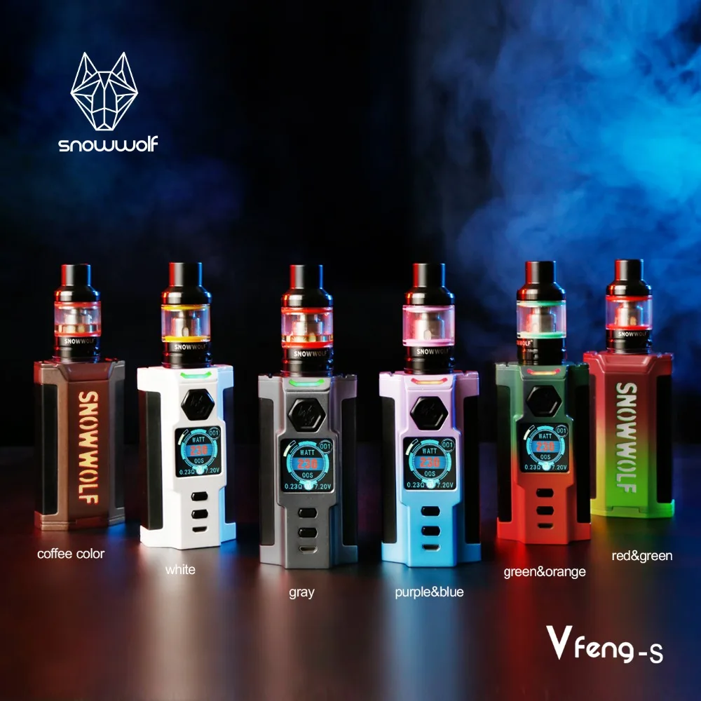 Аутентичный вейп 100% 2017 комплект Snowwolf Vfeng S Электронная сигарета 230 Вт|kit electronic