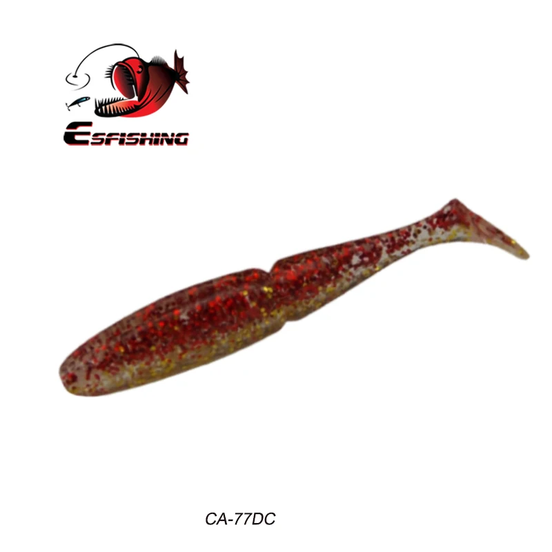 CA77DC Рыболовные приманки ESFISHING Easy Shiner,, мягкие пластиковые приманки, 70 мм, 6 шт., приманка для форели, аксессуары для рыбалки, лучшие приманки - Цвет: CA77DC