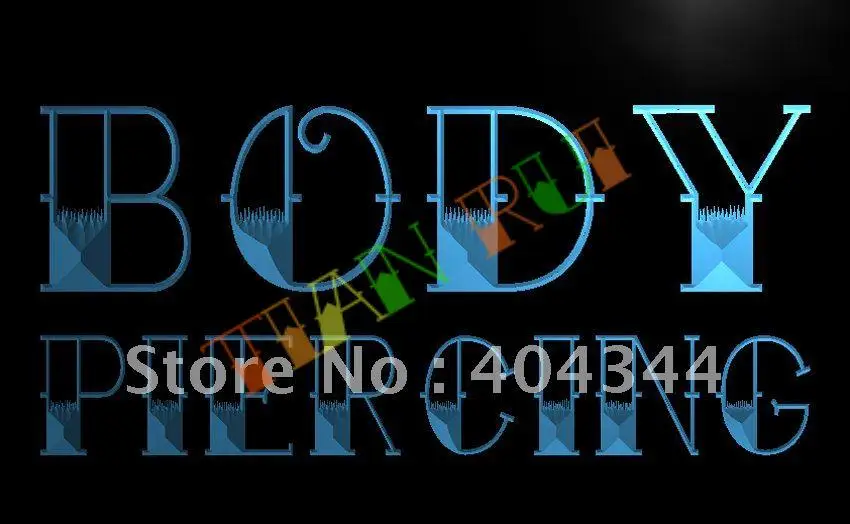 

LB344- Body Piercing Tattoo NEW NR LED Neon Light Sign