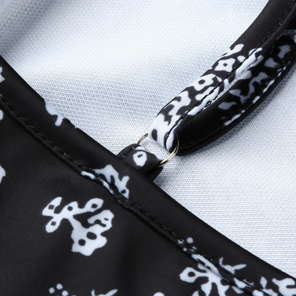 Женский купальник с цветочным принтом на подтяжках Цельный для беременных