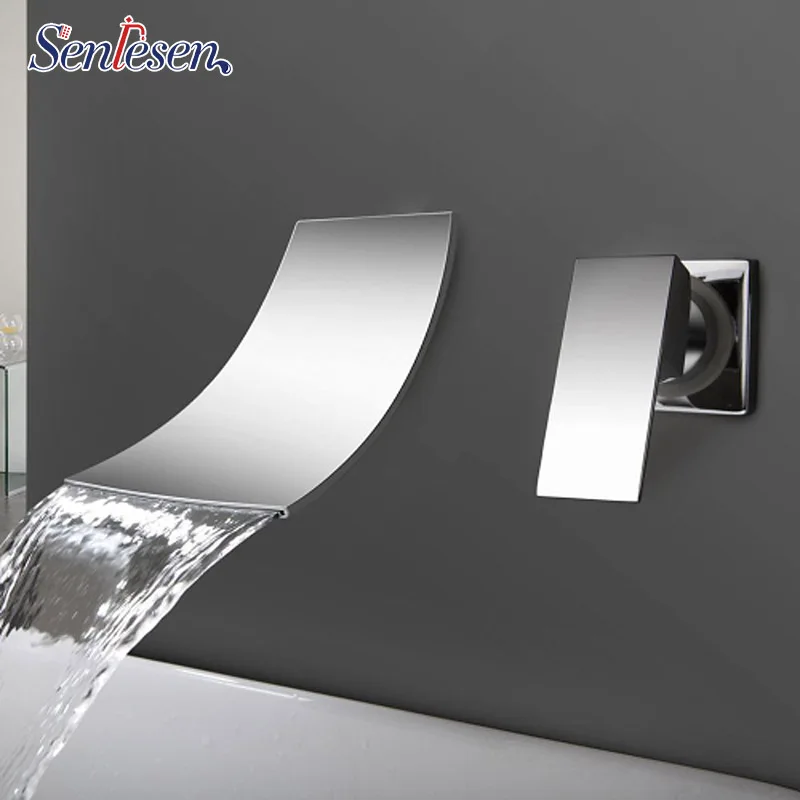 Senlesen Sensor Faucet Automatic Hand Touch Tap Mixer Battery Power Free Single Handle Single Holder Vessel Bathroom Sinl Taps