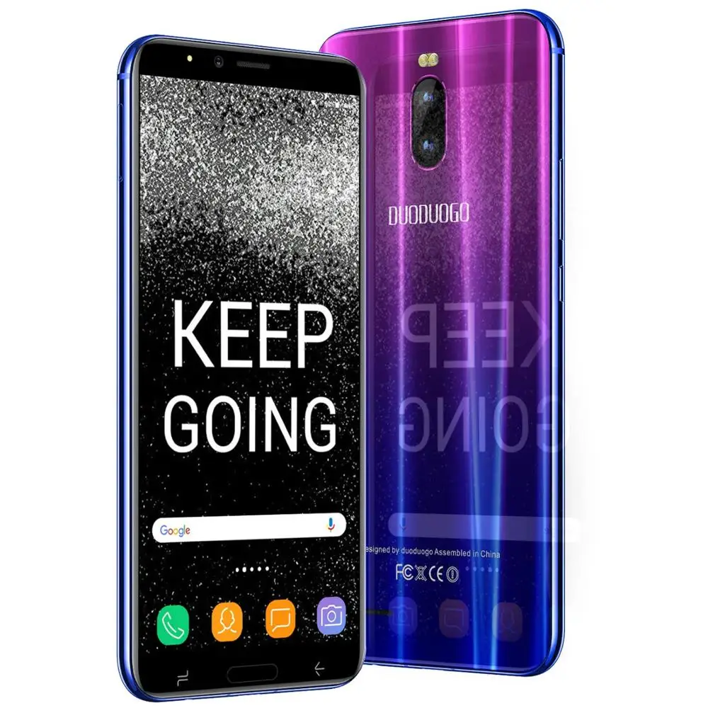 TEENO DUODUOGO J6 + мобильный телефон Android 8 1 6 0 &quotHD экран 18:9 3 ГБ 16 Гб Dual Sim смартфон