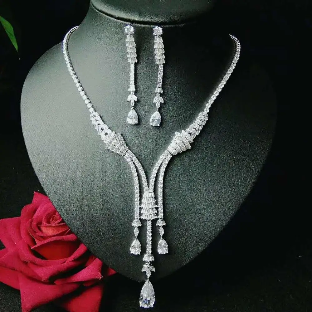 HIBRIDE сверкающими Bijoux (украшения своими руками) ювелирные комплекты dubai полный