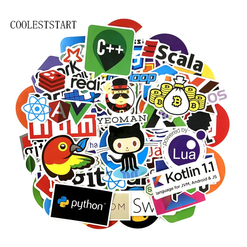 150 шт./компл. граффити наклейки Программирование хакеров Java PSH для багажа