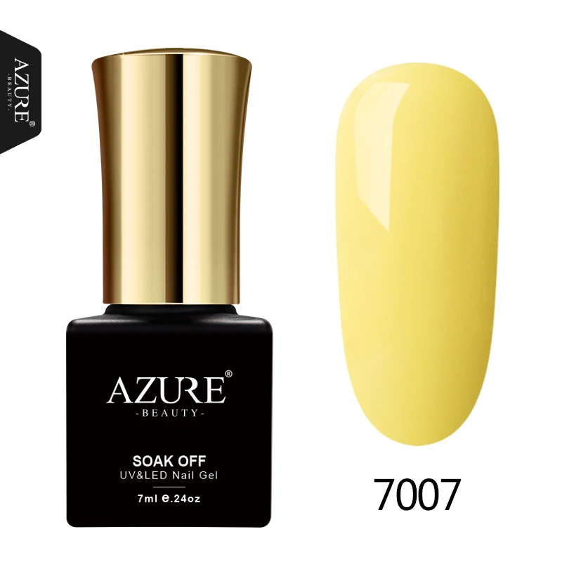 7007 Azure beauty, 50 цветов, УФ-гель для ногтей, Полупостоянный светодиодный Гель-лак для ногтей, впитывается, сделай сам, дизайн, Гель-лак для ногтей, 7 мл - Цвет: 7007