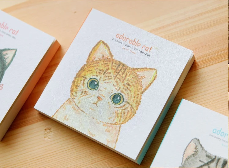 Милый карманный мини дневник с милой кошкой блокнот для записей учебный журнал