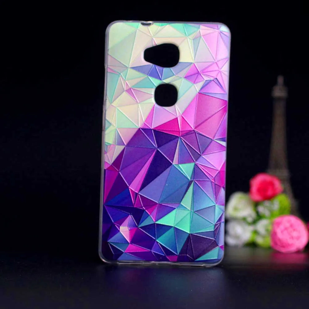 Чехол для Huawei Honor 5X GR5 силиконовая задняя крышка из ТПУ чехол 3D Ультратонкий 5 X