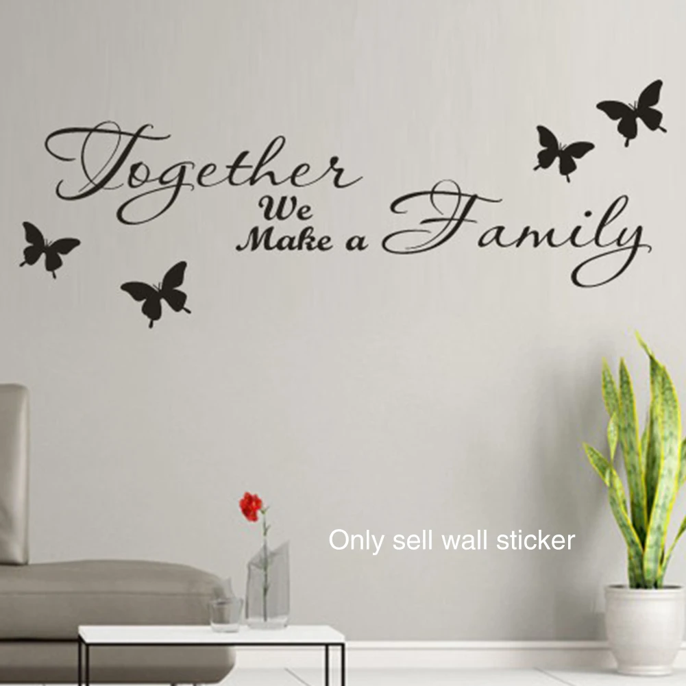 Gift Removable Living Room Home Decor Letters Black English Words Wall Sticker Decals Art Adornment PVC Bedroom | Дом и сад