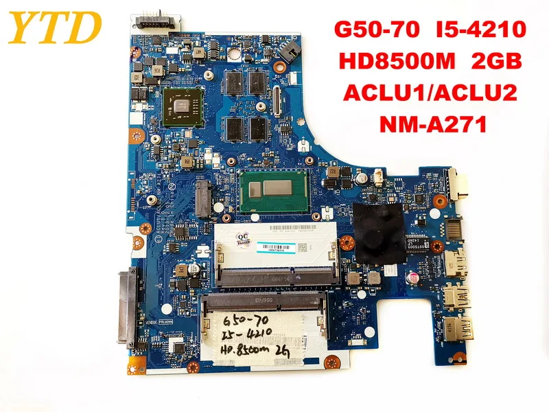Оригинальный Для Lenovo G50 70 Материнская плата ноутбука I5 4210 HD8500M 2 Гб ACLU1ACLU2 NM A271