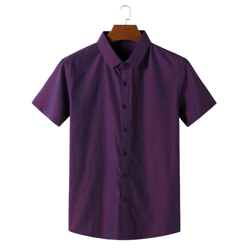 Summer Brand Men's Short Sleeve print Leisure Shirt High Quality Single Breasted Loose Male Clothes Large Size 6XL 7XL 8XL | Мужская