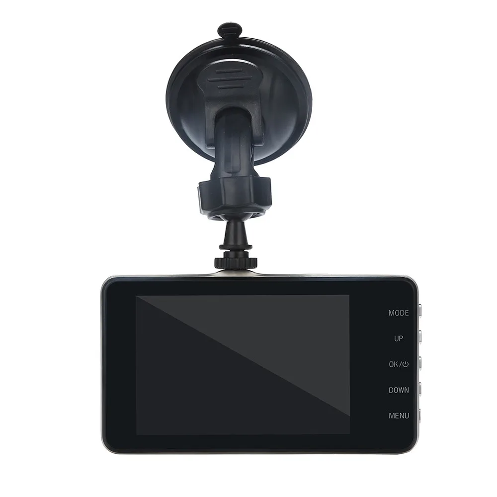 4 &quotLCD IPS Двойной объектив Автомобильный видеорегистратор FHD 1080P камера для