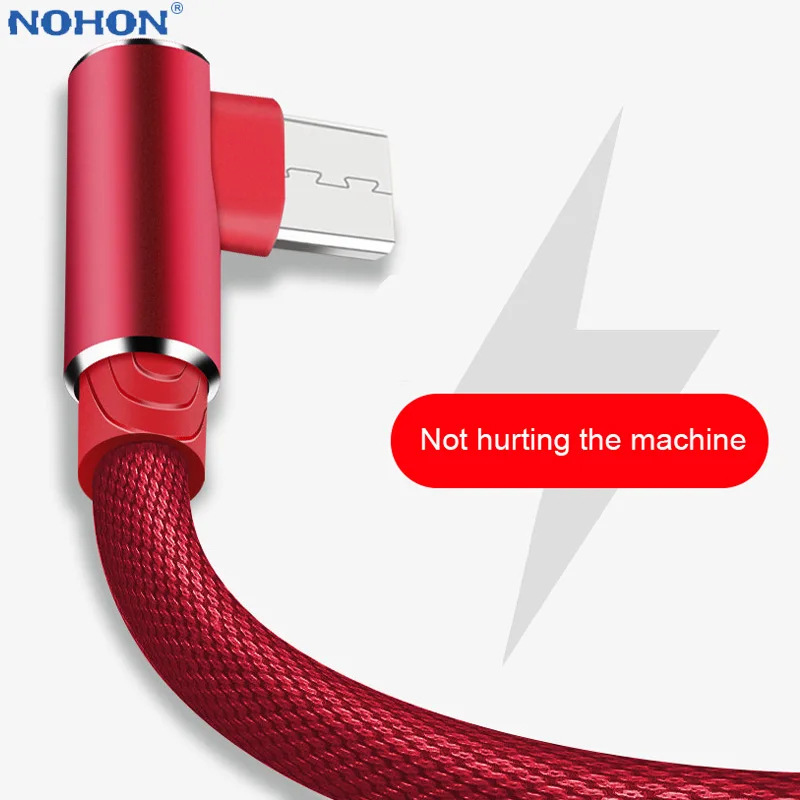 90 градусов микро USB кабели передачи данных для ускоренного зарядного Зарядное устройство кабель для S5 S6 S7 huawei Xiaomi 2M 3M USB кабель Android мобильный телефон 2A Быстрая зарядка Microusb провод шнур