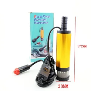 Миниатюрный Электрический водяной масляный насос, 12 В 24 В, диаметр 38 мм, ремень из алюминиевого сплава с фильтром и автомобильным адаптером