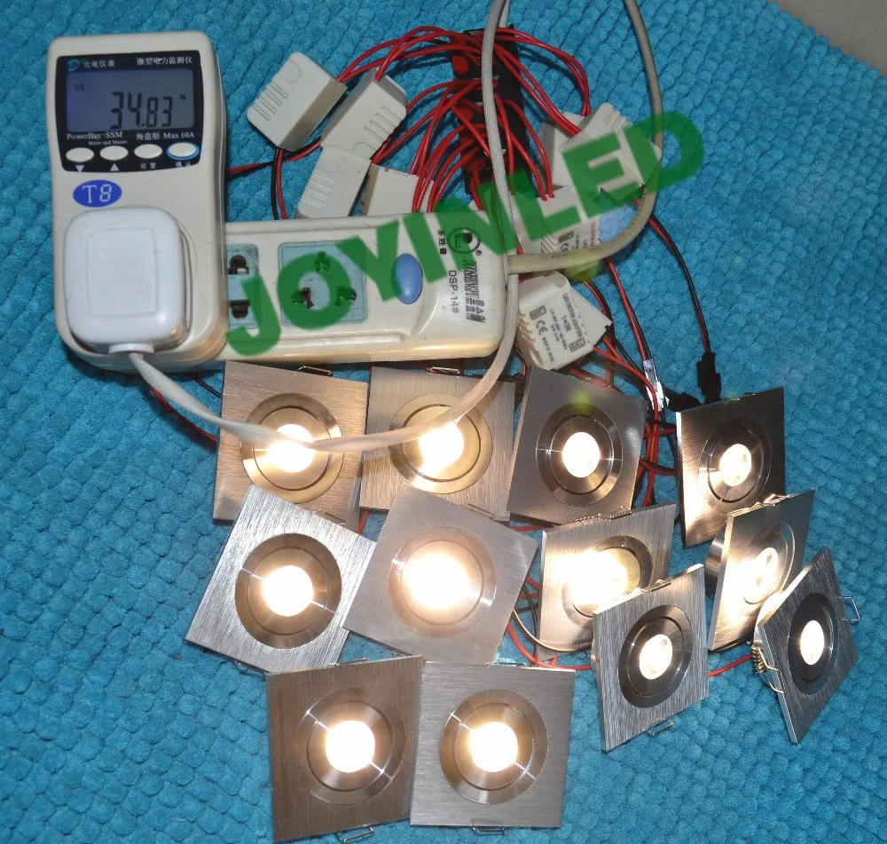 Бесплатная доставка 10 шт. мини квадратные потолочные светильники 3 Вт