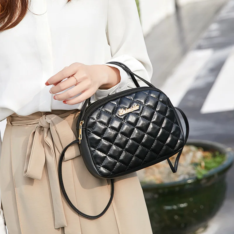 Женская наплечная сумка мессенджер в форме ракушки кошелек для монет новинка