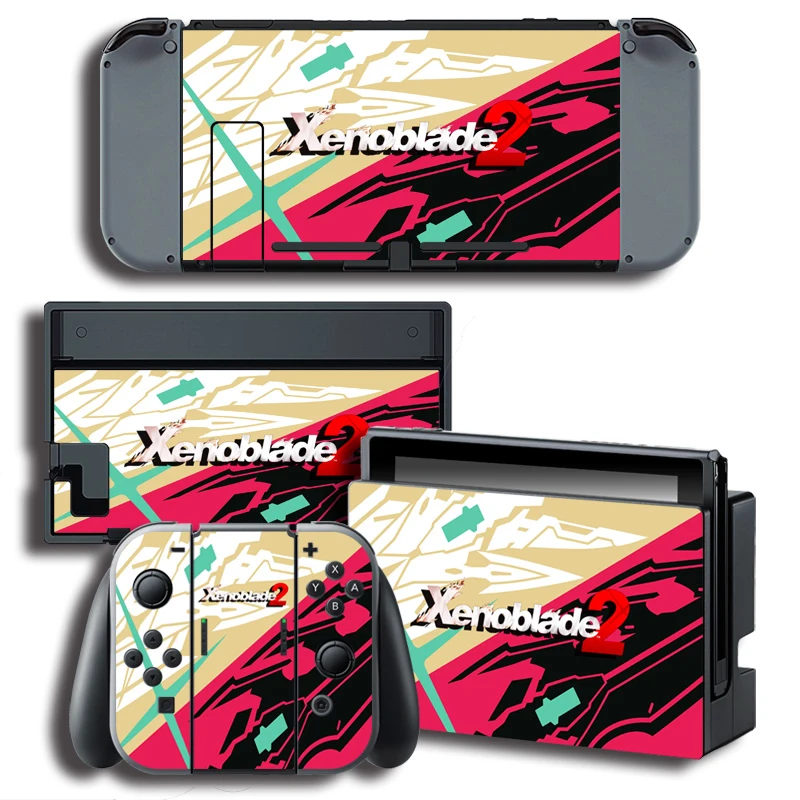 Виниловая обложка наклейка для Xenoblade 2 s игровой консоли Nintendo Switch + на контроллер