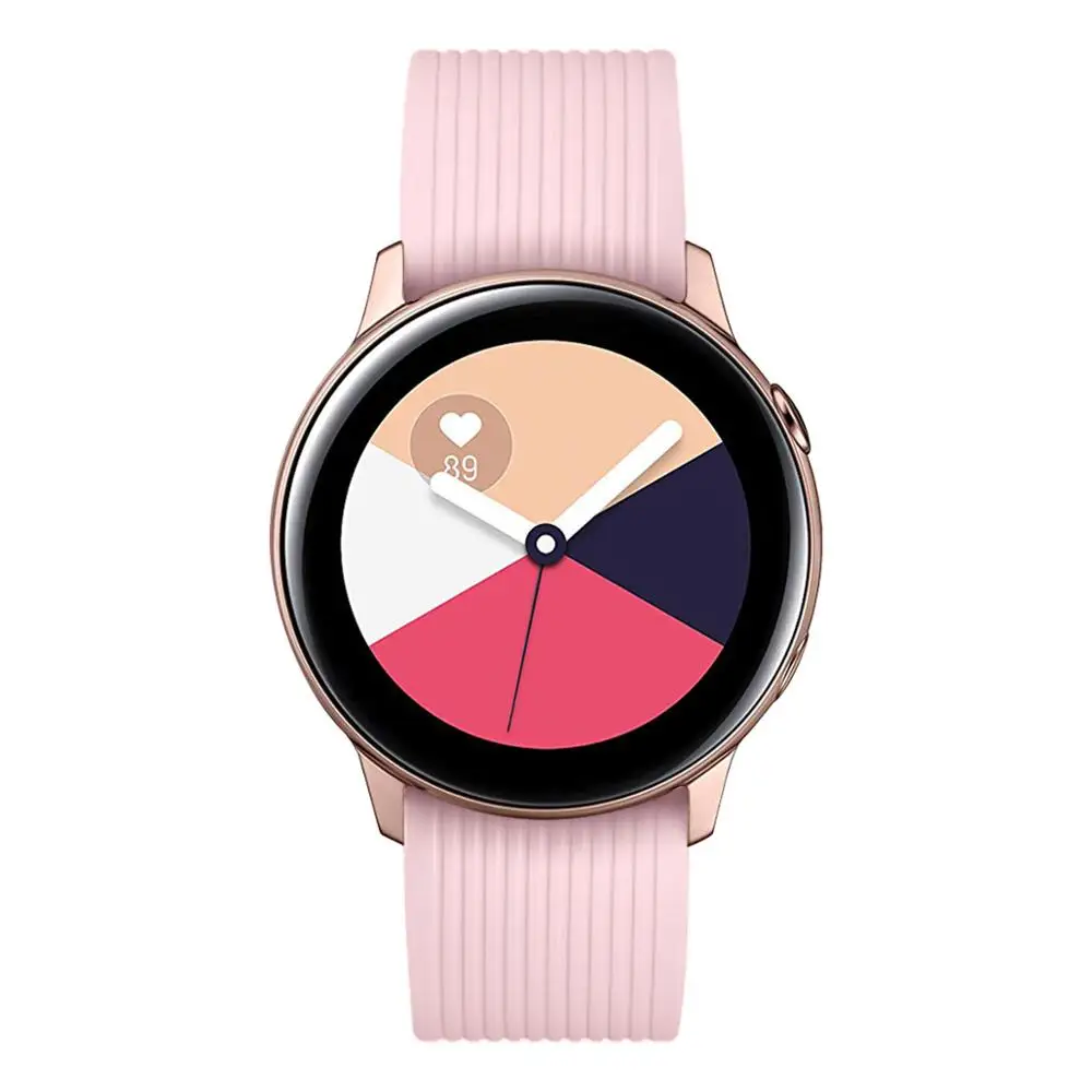 20 мм силиконовый спортивный ремешок для samsung Galaxy Watch huawei Huami сменный ремешок для часов 91015