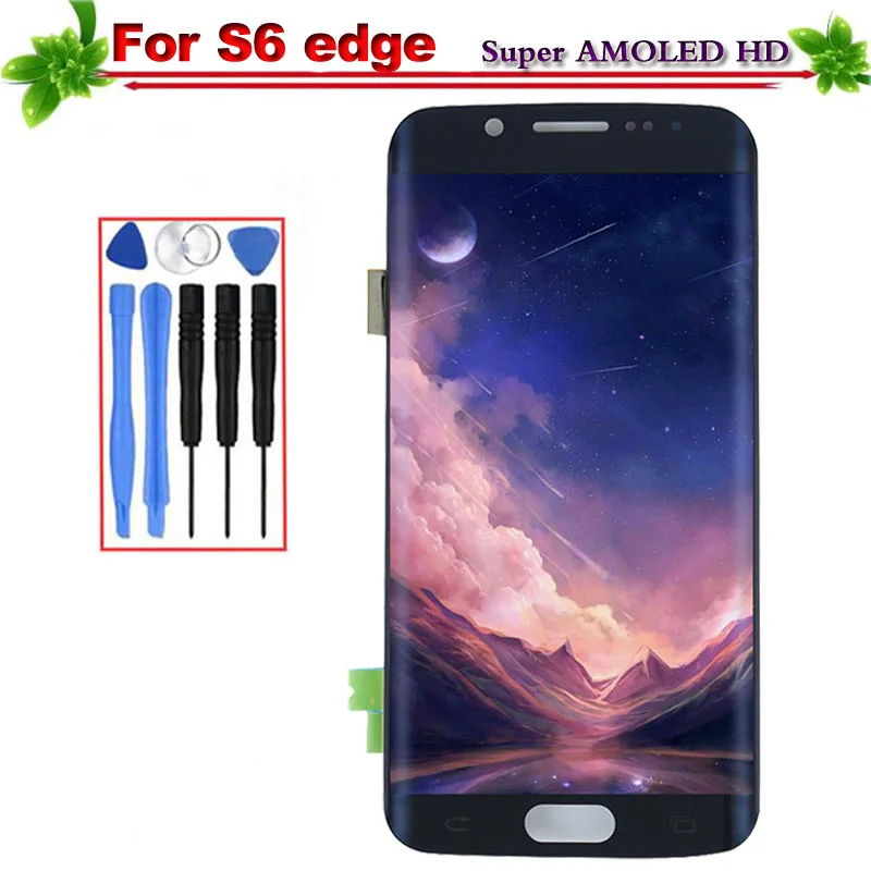 Замена для Samsung Galaxy S6 Edge G925 G925F G925A ЖК дисплей Дисплей с рамкой Сенсорный экран