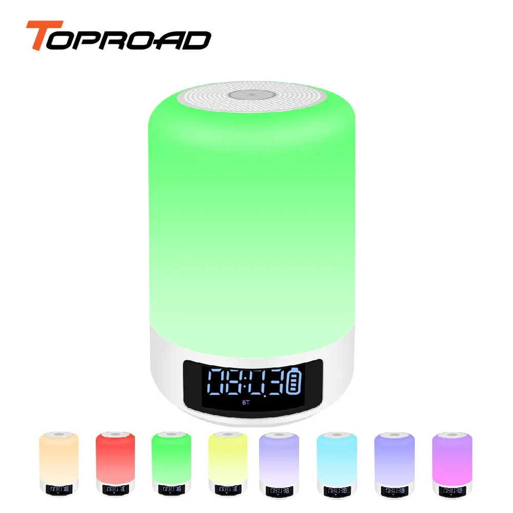 TOPROAD Bluetooth Динамик Красочный светодиодный свет беспроводная стерео умная