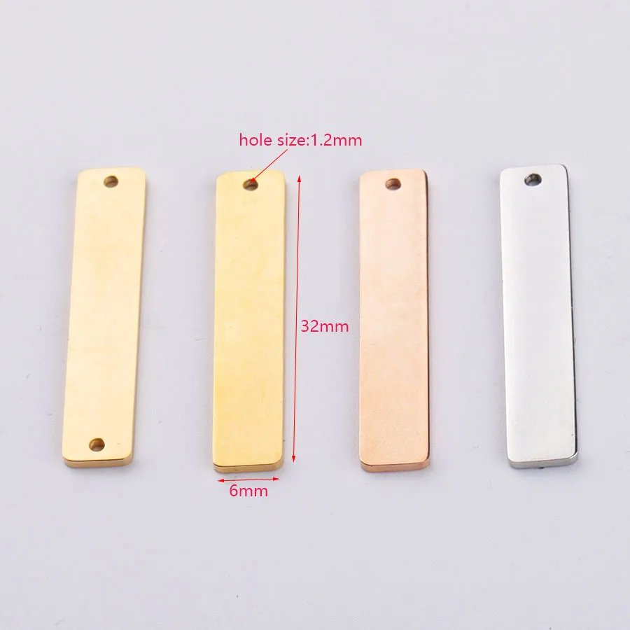 Пустая прямоугольная Подвеска из 100% нержавеющей стали для изготовления