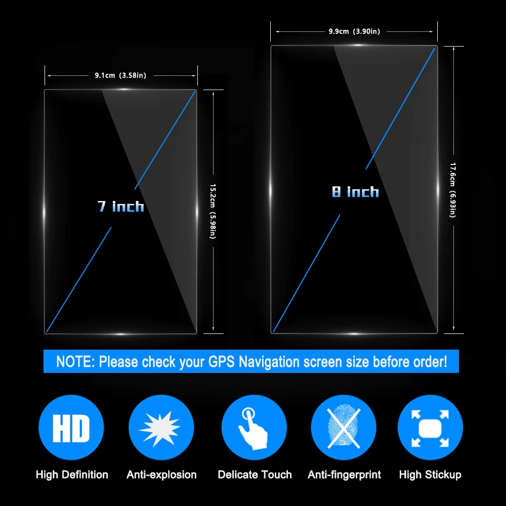 Автомобильный gps навигационный экран закаленная Стальная Защитная пленка для Kia