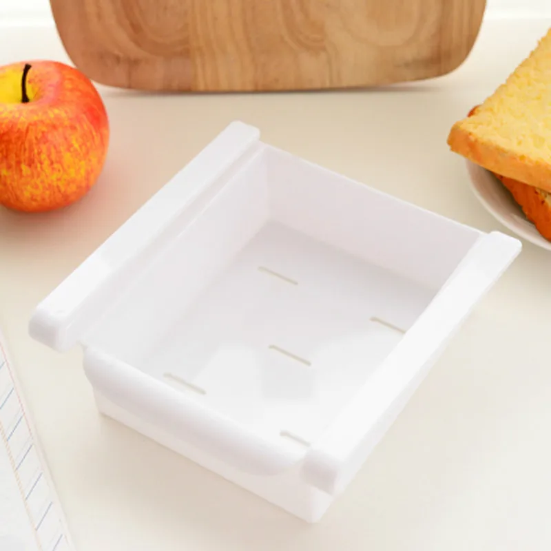 Креативный скользящий кухонный органайзер для экономии места в холодильнике