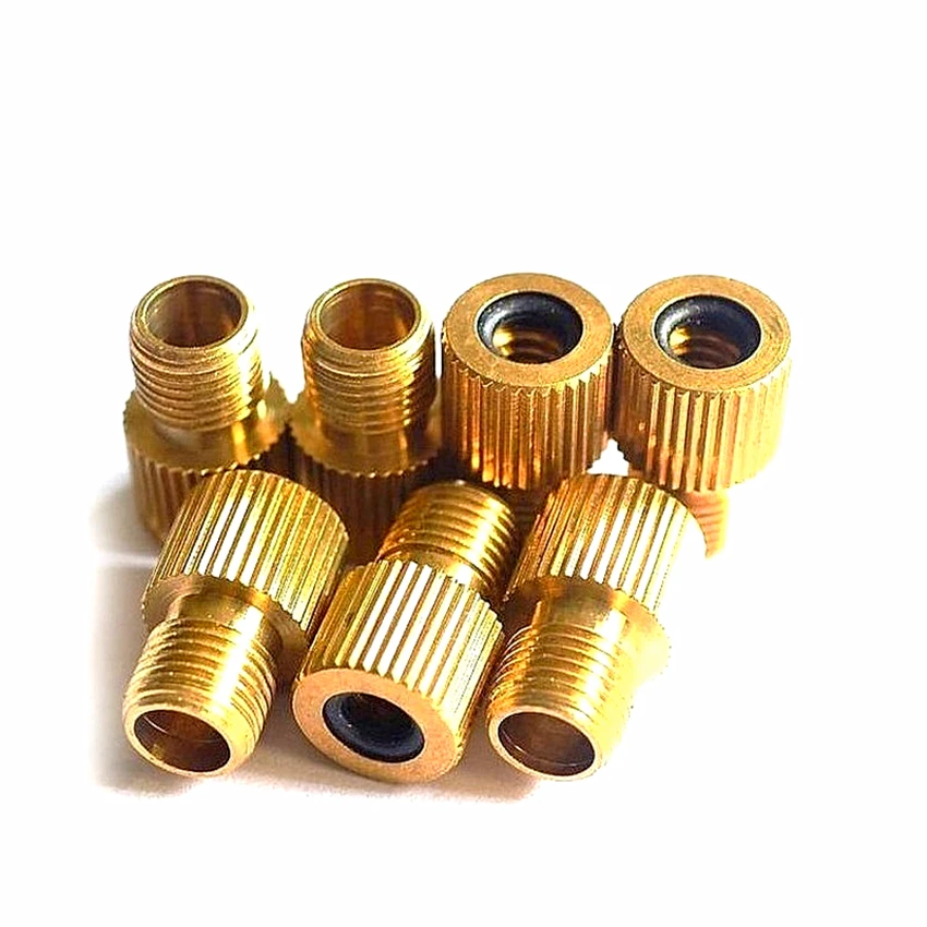 

2 Pcs High Quality Road MTB Bike Bicycle Valve Type Adaptor Copper Gas Nozzle Adapter Cycling Tire Tools Converter Accessories