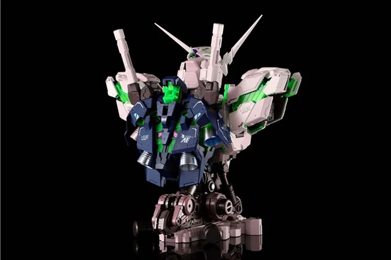 Аниме хобби Единорог Зеленый Красный модель assembb светодиодный 1/35 RX-0 робот Гандам светодиодный свет головоломка фигурки горячие детские игрушки Розничная коробка