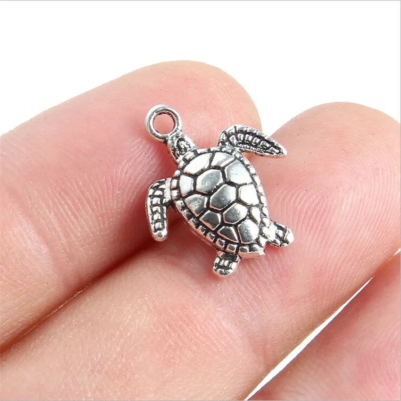 5 шт./лот Новые Подвески в виде животных черепаха подвески для браслета сделай сам
