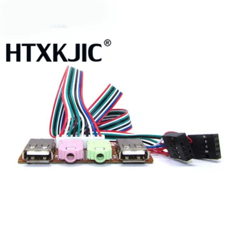 Чехол для компьютера 2 USB ПК 7 8 см передняя панель аудио порт микрофон usb sata кабель
