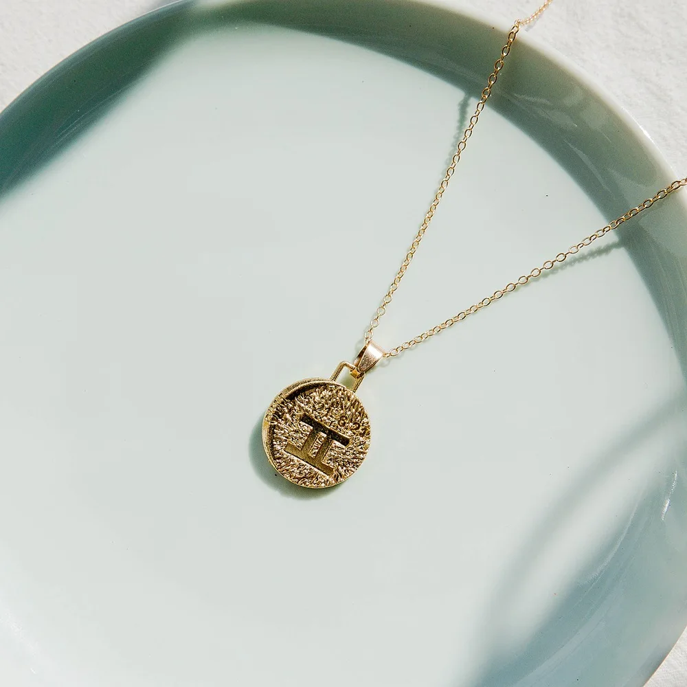 1 шт. Знак зодиака ожерелье 12 Созвездие ожерелье s Небесный Keepsake ювелирные изделия Дева Телец Leo Близнецы Bijoux Femme Мода
