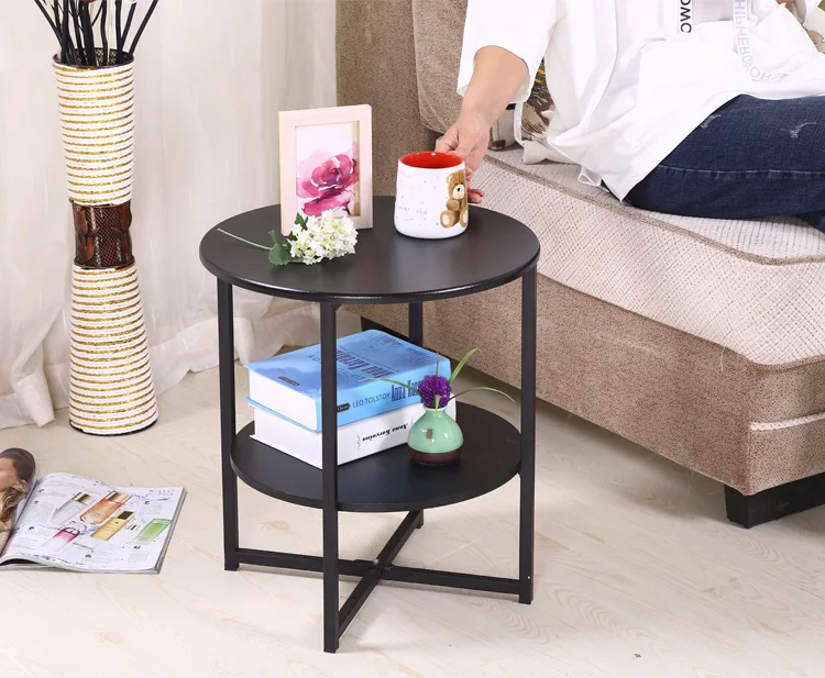 Louis Fashion Coffee Tables Simple Mini Sofa Circular Modern Simple Living Room Telephone Rack