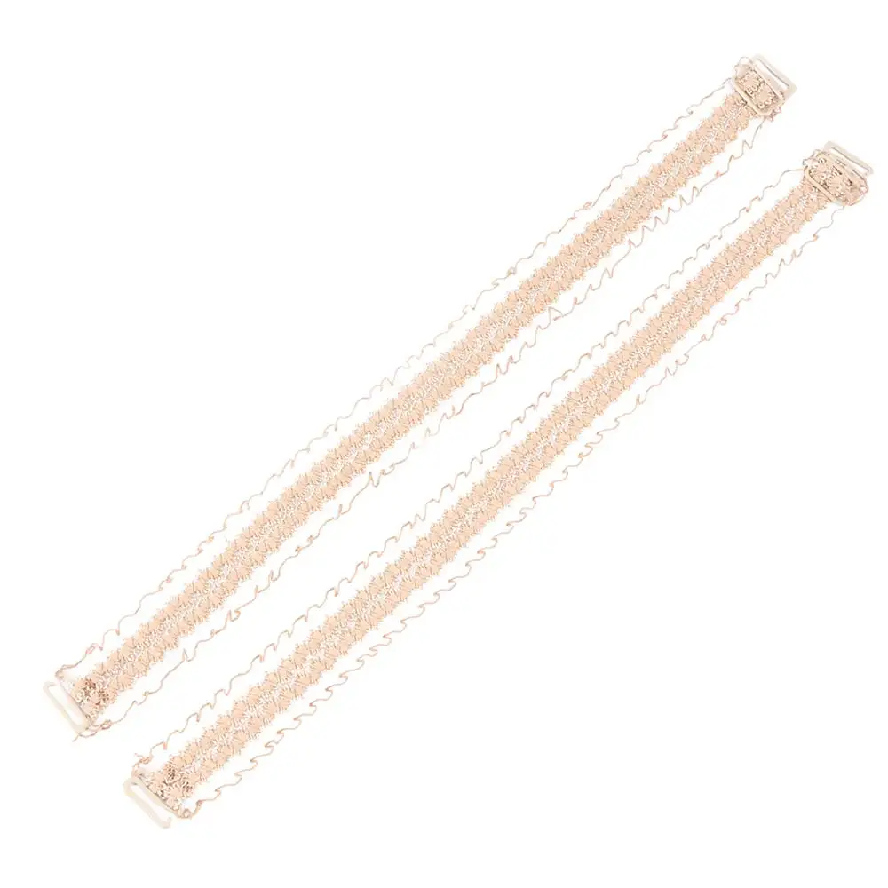 Кружевной бюстгальтер с бретельками Невидимый кружевной Цветочный двойной