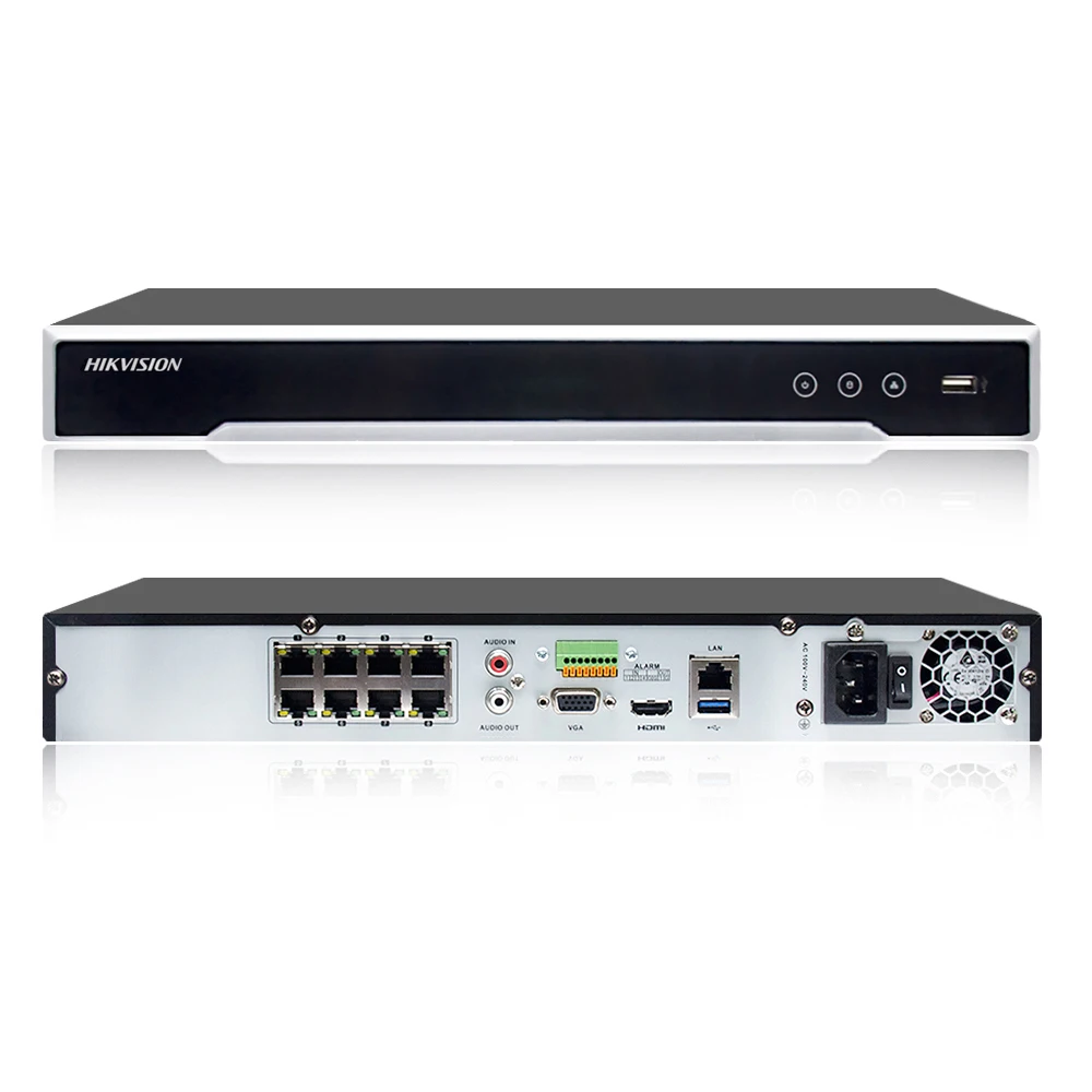 Обновляемый сетевой видеорегистратор HIKVISION 4K H.265 NVR POE 8 каналов 16 дюймов 8P 16P до МП |