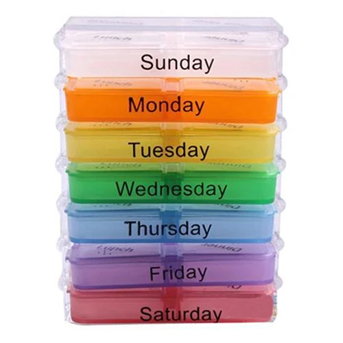 7 дней в неделю путешествия медицина Планшеты держатель дозатор Органайзер